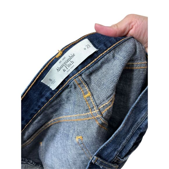 Abercrombie & Fitch Distressed Jeans Shorts Size 8 - Picture 5 of 6